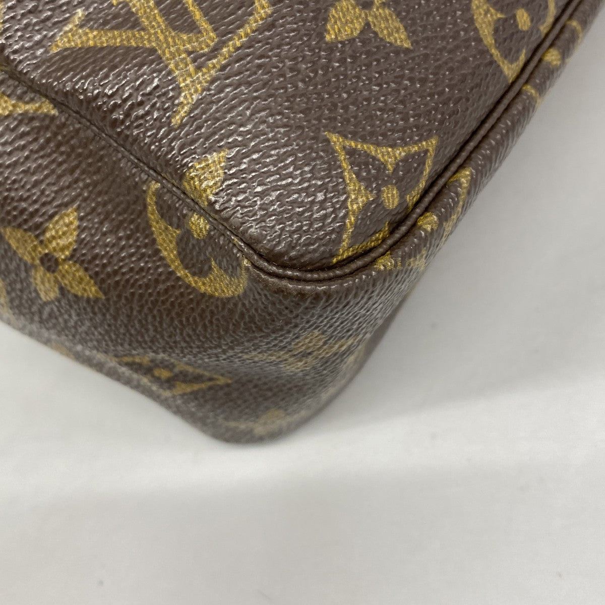 【6fd6101】ルイヴィトン ポーチ モノグラム トゥルーストワレット28 M47522 ブラウン【中古】レディース
