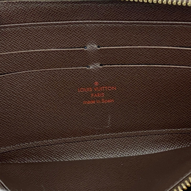 【6fd6106】ルイヴィトン 長財布 ダミエ ジッピーウォレット N60015 エベヌ【中古】メンズ レディース ユニセックス