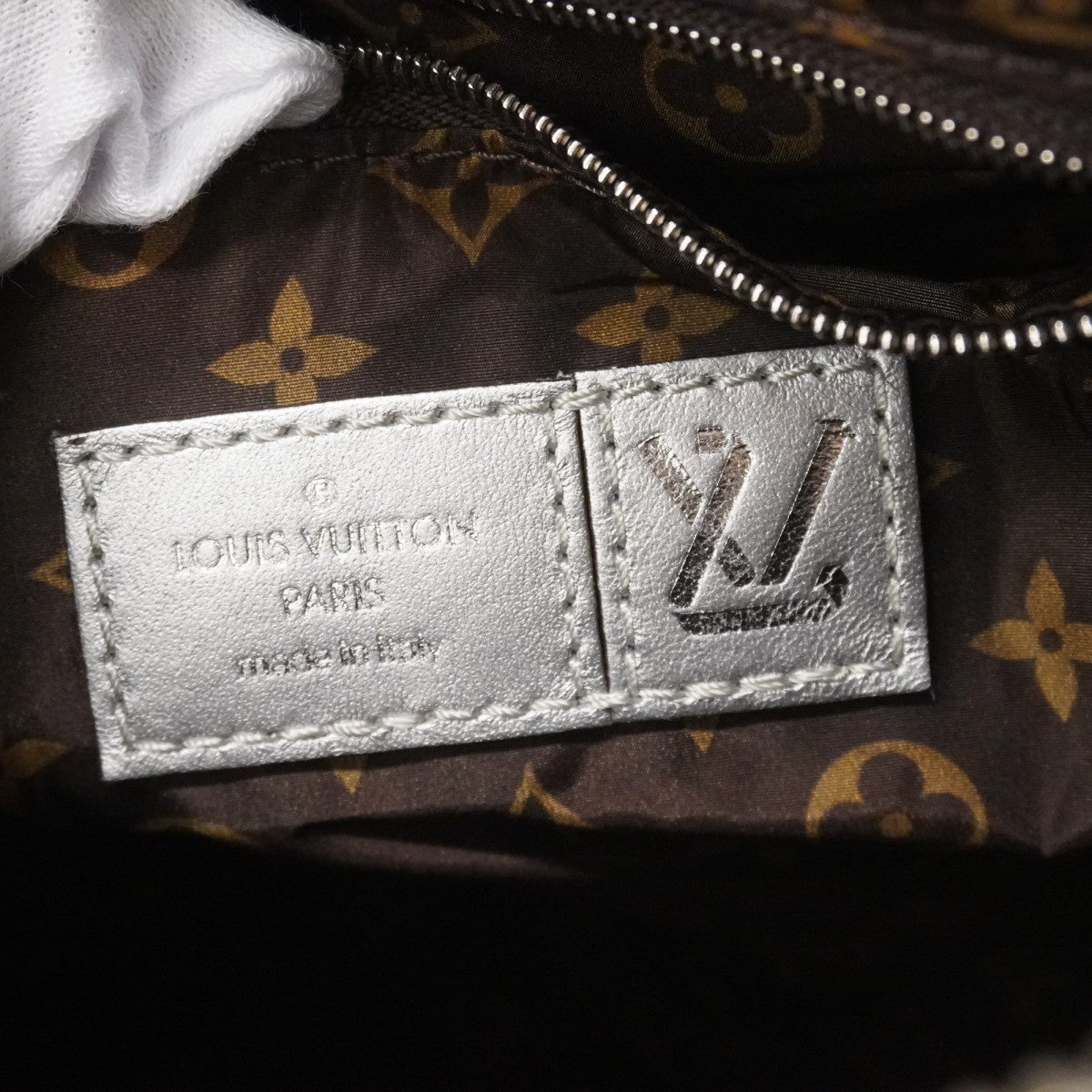 【6fd6107】ルイヴィトン ハンドバッグ LVピロー スピーディバンドリエール25 M20973 シルバー ブラウン 2wayバッグ【中古】レディース