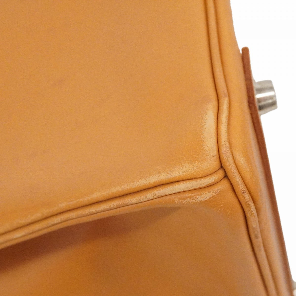 【6fd6108】エルメス ハンドバッグ バーキン40 ヴォーシャモニー ナチュラル シルバー金具 □B刻印【中古】メンズ