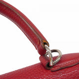 【6fd6109】エルメス ハンドバッグ ケリー32 トゴ ルージュカザック シルバー金具 □G刻印 2wayバッグ【中古】レディース