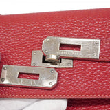 【6fd6109】エルメス ハンドバッグ ケリー32 トゴ ルージュカザック シルバー金具 □G刻印 2wayバッグ【中古】レディース