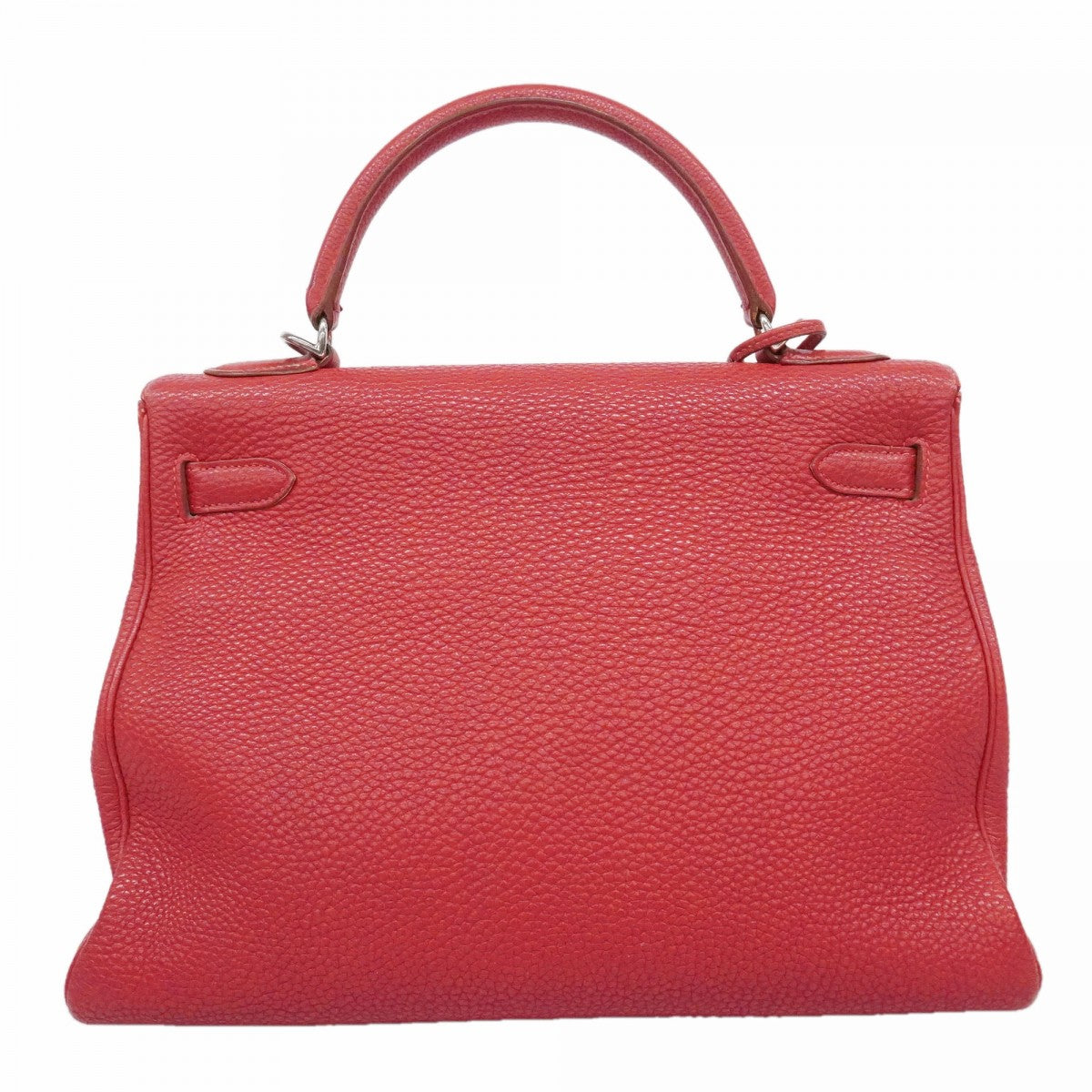 【6fd6109】エルメス ハンドバッグ ケリー32 トゴ ルージュカザック シルバー金具 □G刻印 2wayバッグ【中古】レディース