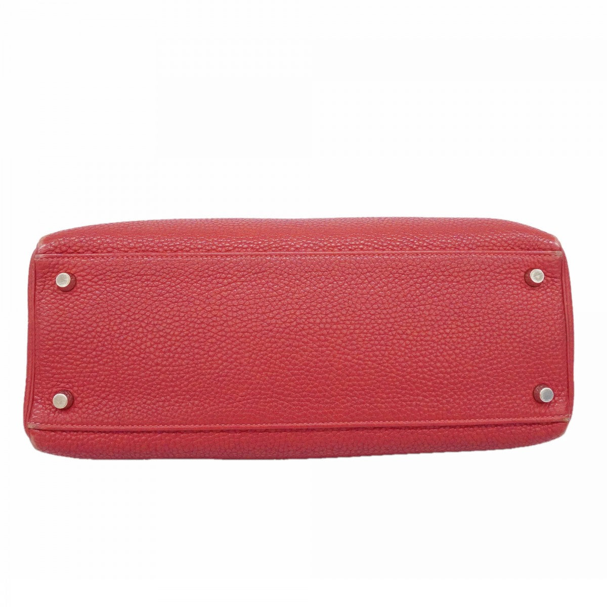 【6fd6109】エルメス ハンドバッグ ケリー32 トゴ ルージュカザック シルバー金具 □G刻印 2wayバッグ【中古】レディース