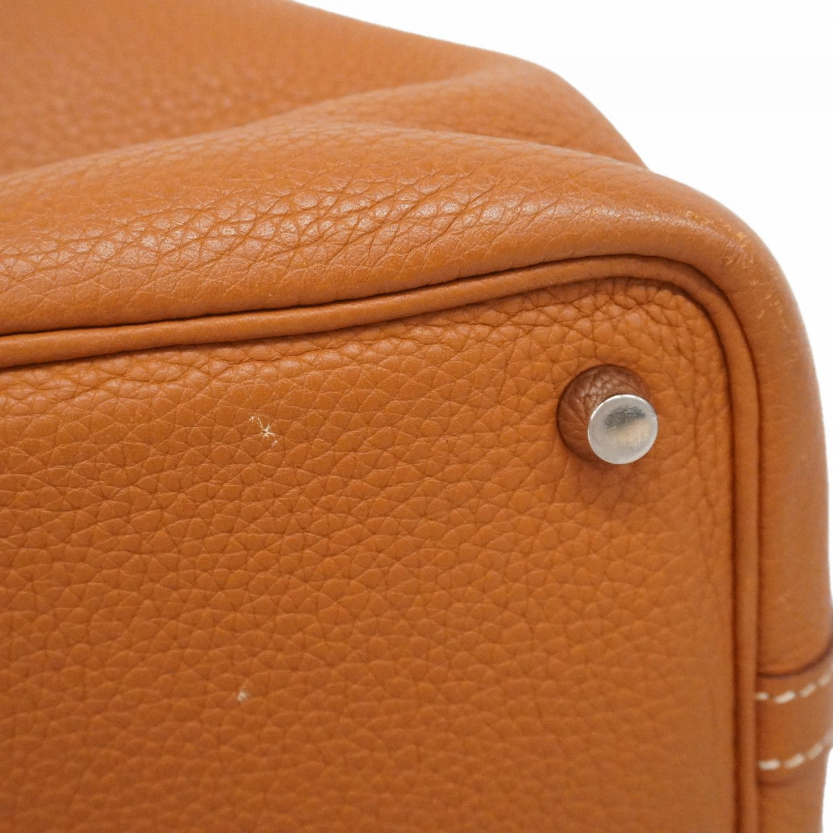 【6fd6110】エルメス ハンドバッグ ピコタンロックPM トリヨンクレマンス ゴールド シルバー金具 □M刻印【中古】レディース