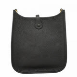 【6fd6111】エルメス ショルダーバッグ エヴリンTPM トリヨンクレマンス ブラック ゴールド金具 G刻印【中古】レディース