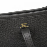 【6fd6111】エルメス ショルダーバッグ エヴリンTPM トリヨンクレマンス ブラック ゴールド金具 G刻印【中古】レディース