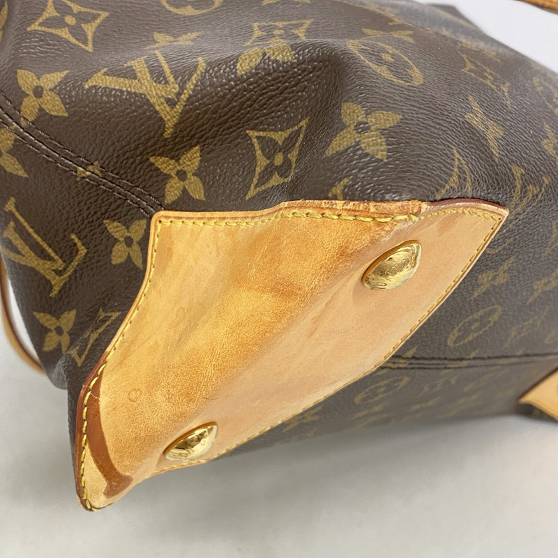 【6fd6114】ルイヴィトン トートバッグ モノグラム ウィルシャーMM M45644 ブラウン【中古】レディース