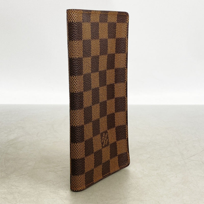 【6fd6117】ルイヴィトン 長札入れ ダミエ ポルトカルトクレディ円 N60825 エベヌ【中古】メンズ