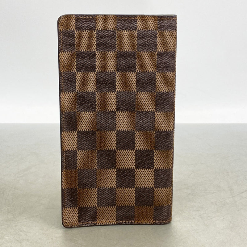 【6fd6117】ルイヴィトン 長札入れ ダミエ ポルトカルトクレディ円 N60825 エベヌ【中古】メンズ