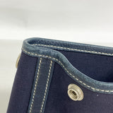 【6fd6122】エルメス ハンドバッグ ガーデンパーティTPM トワルオフィシエ ネイビー シルバー金具 □I刻印【中古】メンズ レディース ユニセックス