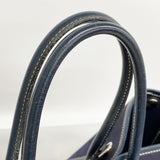 【6fd6122】エルメス ハンドバッグ ガーデンパーティTPM トワルオフィシエ ネイビー シルバー金具 □I刻印【中古】メンズ レディース ユニセックス