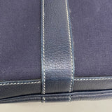 【6fd6122】エルメス ハンドバッグ ガーデンパーティTPM トワルオフィシエ ネイビー シルバー金具 □I刻印【中古】メンズ レディース ユニセックス