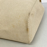 【6fd6132】エルメス ハンドバッグ エールバッグMM トワルGM ナチュラル シルバー金具 □G刻印【中古】メンズ レディース ユニセックス