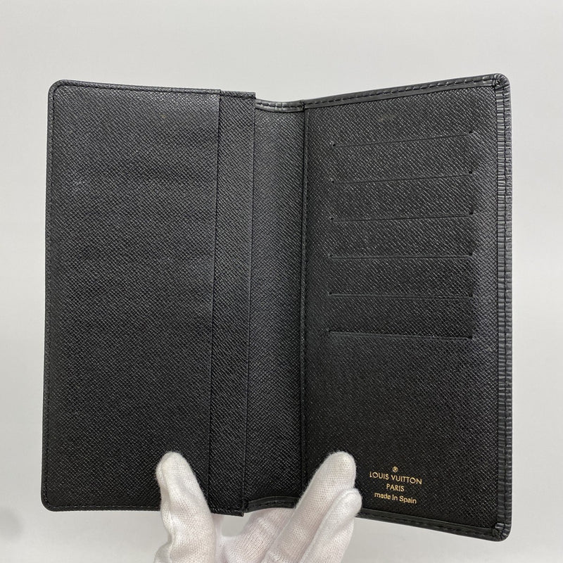 【6fd6139】ルイヴィトン 長札入れ エピ ポルトカルトクレディ M63212 ノワール【中古】メンズ