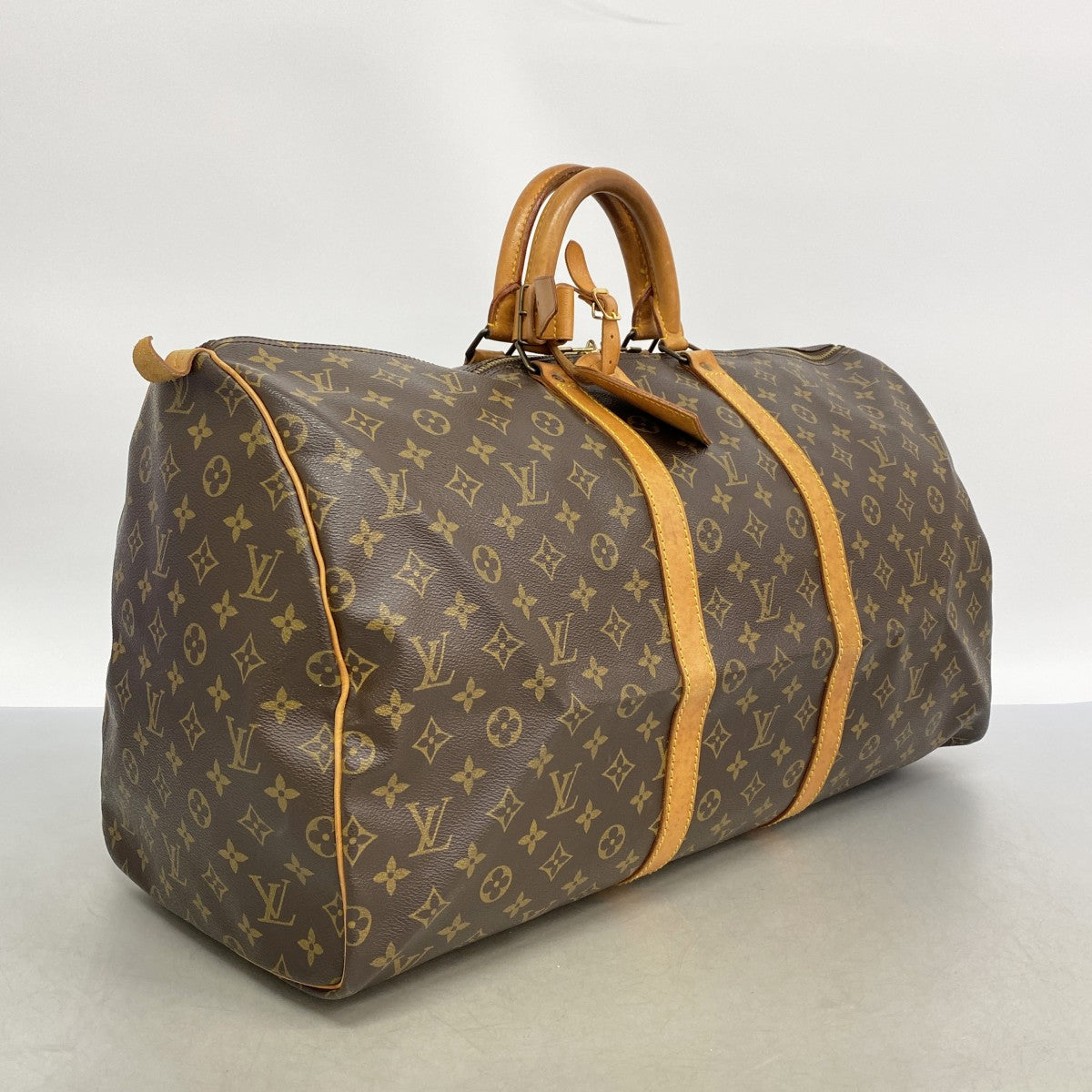 【6fd6142】ルイヴィトン ボストンバッグ モノグラム キーポル55 M41424 ブラウン【中古】メンズ レディース ユニセックス