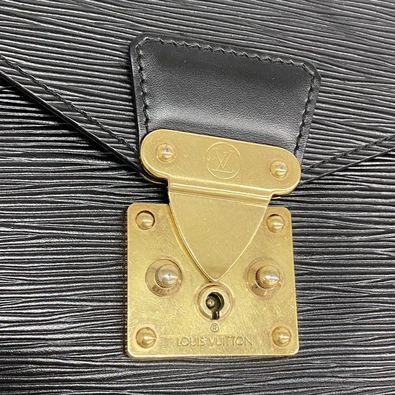 【6fd6147】ルイヴィトン ブリーフケース エピ ポルトドキュマンバンドリエール M54462 ノワール 2wayバッグ【中古】メンズ