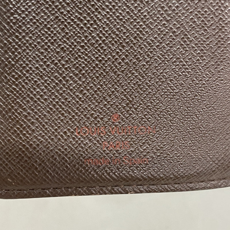 【6fd6151】ルイヴィトン 財布 ダミエ ポルトモネビエヴィエノワ N61664 エベヌ【中古】レディース
