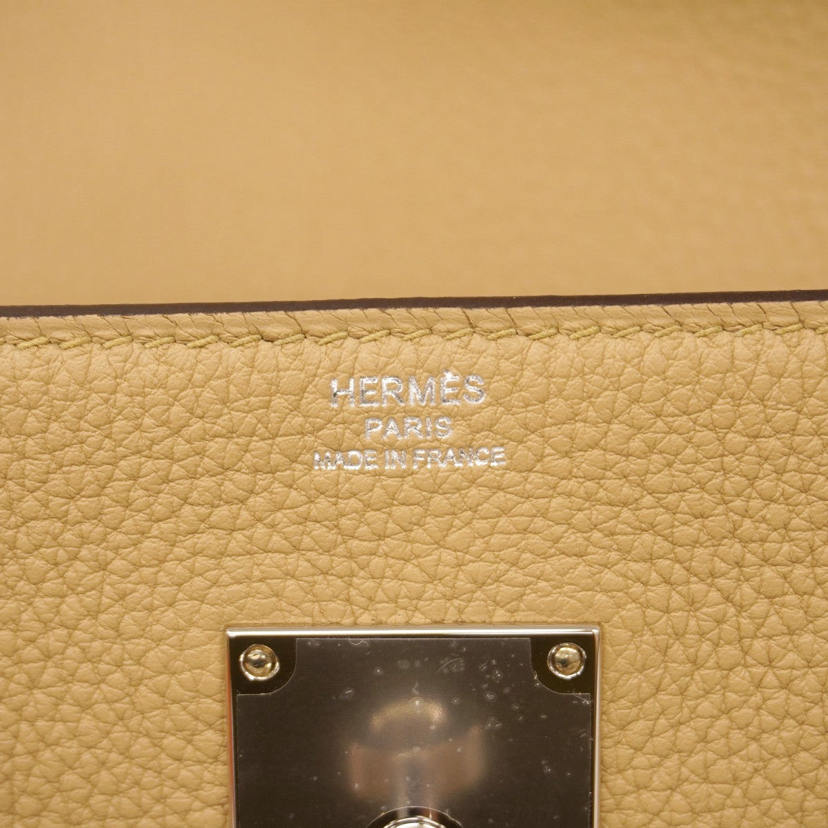【6fd6171】エルメス ショルダーバッグ ケリーメッセンジャーPM トゴ プシエール シルバー金具 K刻印【中古】レディース