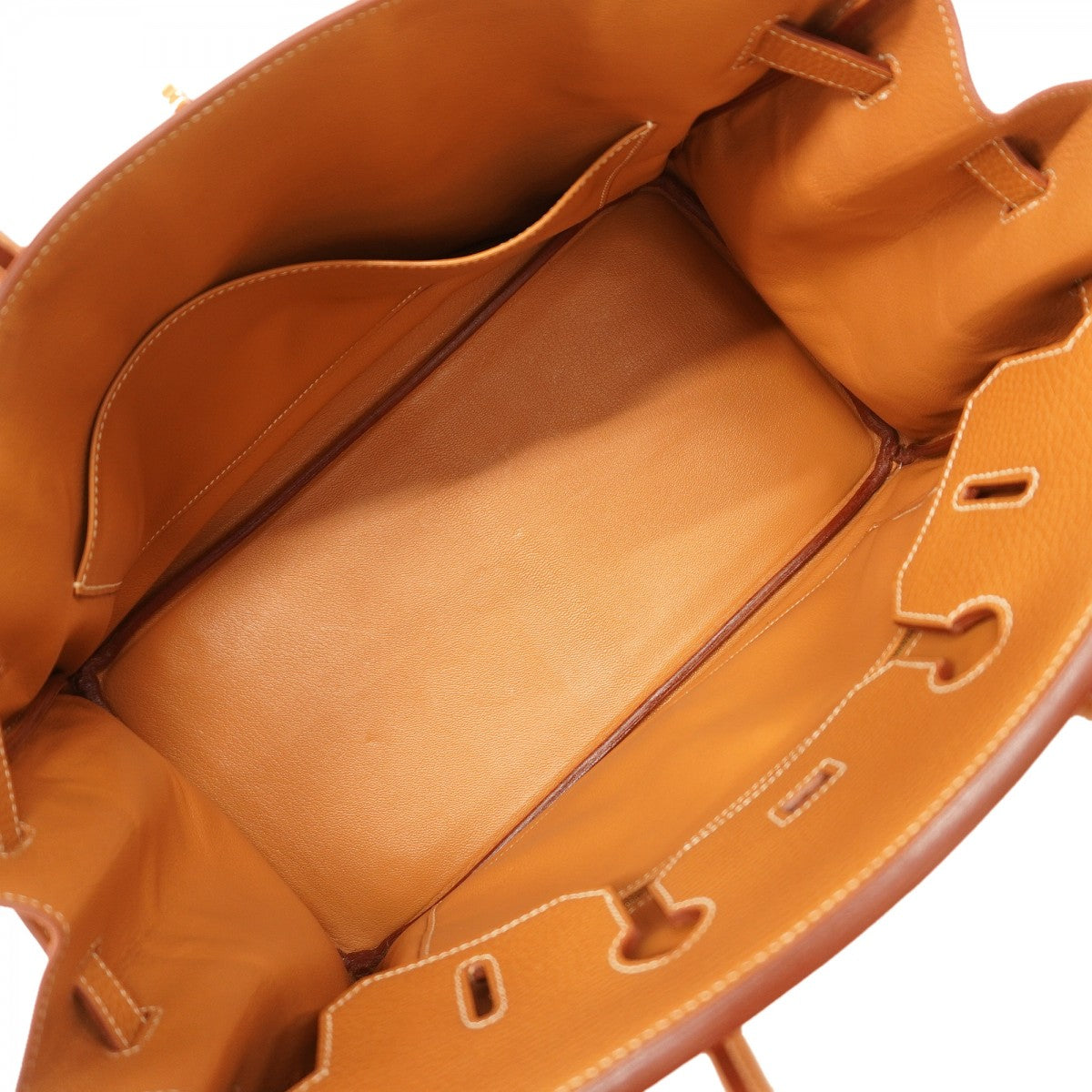 【6fd6172】エルメス ハンドバッグ バーキン35 アルデンヌ ナチュラル ゴールド金具 □F刻印【中古】レディース