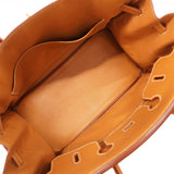 【6fd6172】エルメス ハンドバッグ バーキン35 アルデンヌ ナチュラル ゴールド金具 □F刻印【中古】レディース