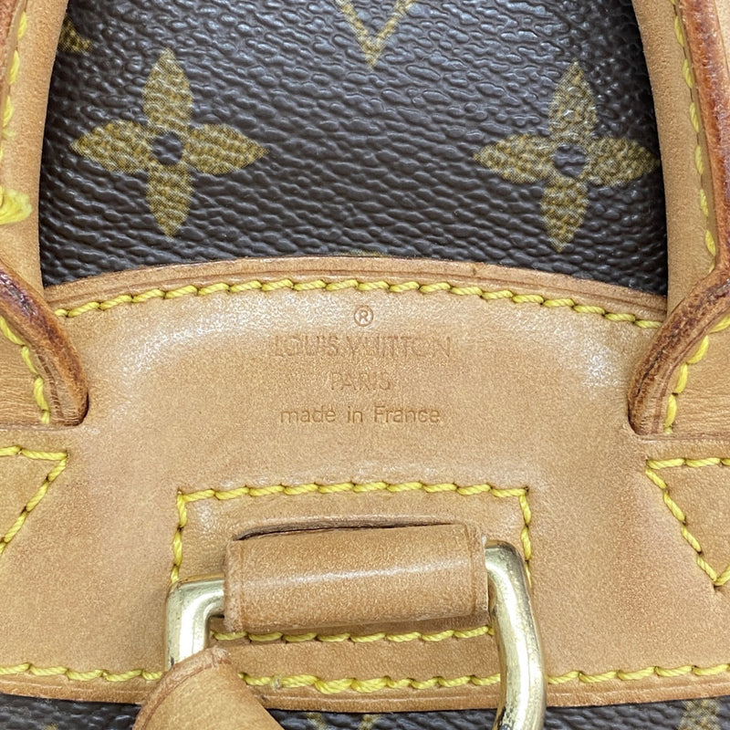 【6fd6185】ルイヴィトン リュック・デイパック モノグラム ミニモンスリ M51137 ブラウン【中古】レディース