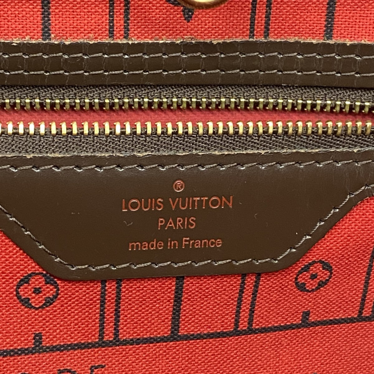 【6fd6186】ルイヴィトン トートバッグ ダミエ ネヴァーフルMM N51105 エベヌ【中古】レディース