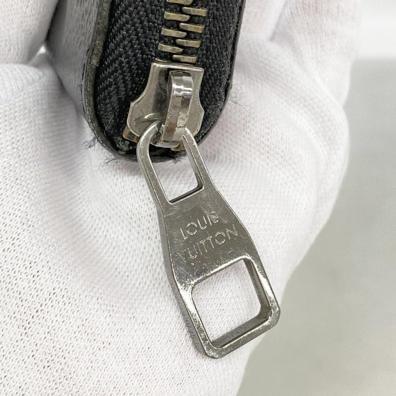 【6fd6189】ルイヴィトン 長財布 モノグラム・エクリプス ジッピーウォレットヴェルティカル M62295 ブラック【中古】メンズ