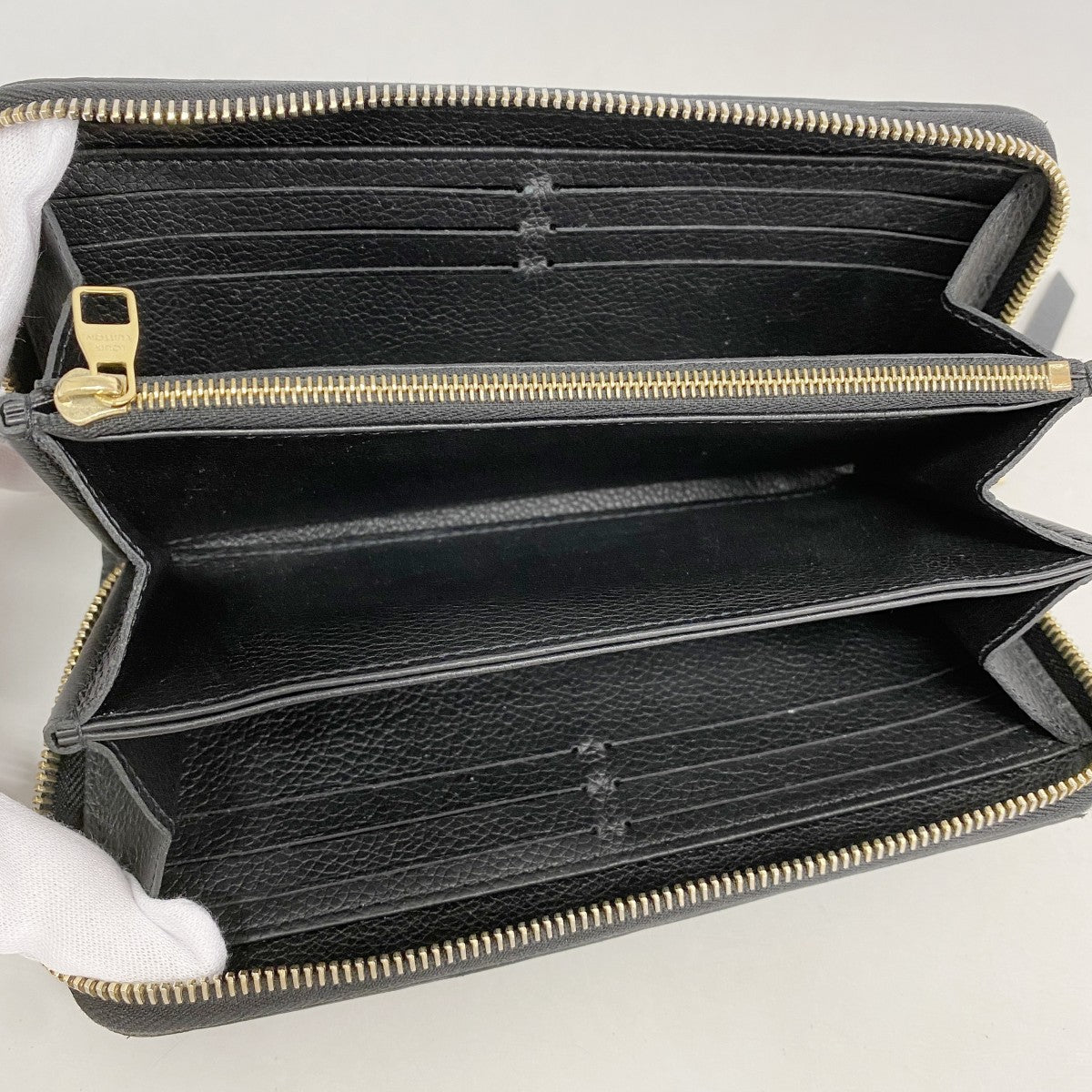 【6fd6190】ルイヴィトン 長財布 モノグラム・アンプラント ジッピーウォレット M61864 ノワール【中古】メンズ レディース ユニセックス