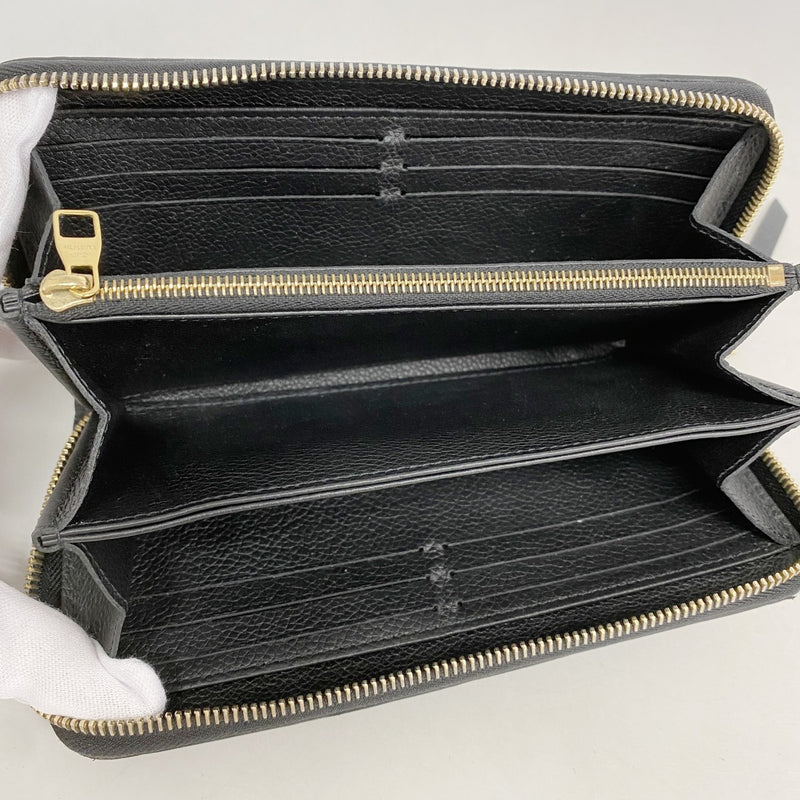 【6fd6190】ルイヴィトン 長財布 モノグラム・アンプラント ジッピーウォレット M61864 ノワール【中古】メンズ レディース ユニセックス