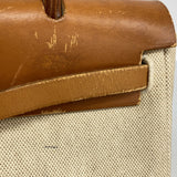 【6fd6205】エルメス ハンドバッグ エールバッグPM トワルアッシュ ナチュラル シルバー金具 □E刻印 2wayバッグ【中古】レディース