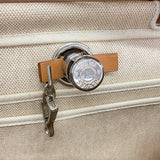 【6fd6205】エルメス ハンドバッグ エールバッグPM トワルアッシュ ナチュラル シルバー金具 □E刻印 2wayバッグ【中古】レディース