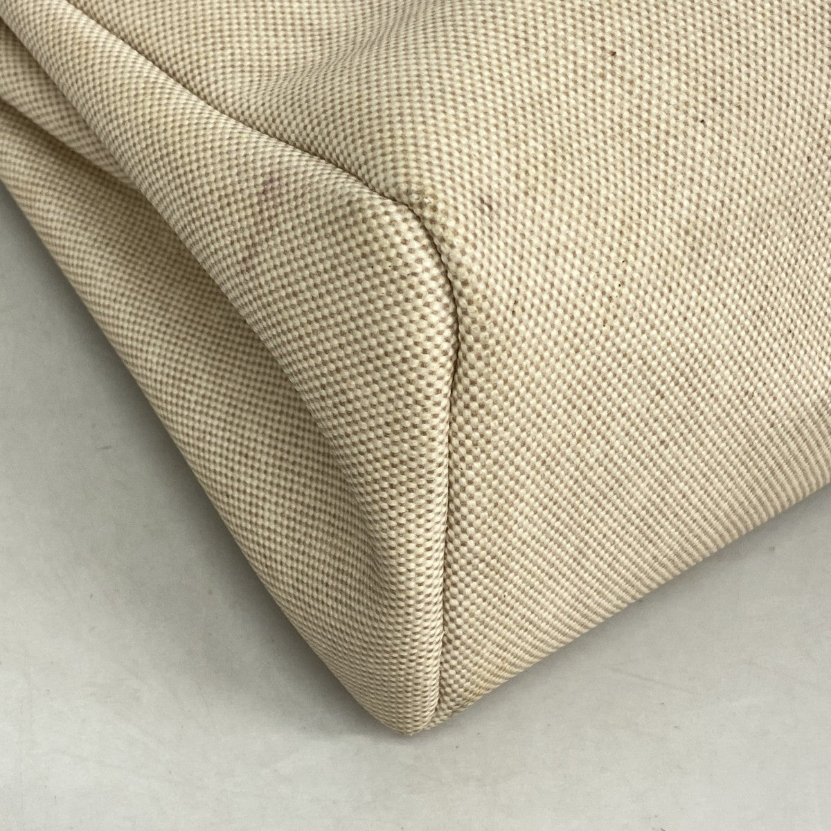 【6fd6205】エルメス ハンドバッグ エールバッグPM トワルアッシュ ナチュラル シルバー金具 □E刻印 2wayバッグ【中古】レディース