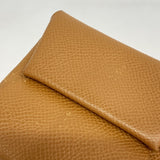 【6fd6206】エルメス コインケース バスティア ヴォーエプソン ゴールド シルバー金具 D刻印【中古】メンズ レディース ユニセックス
