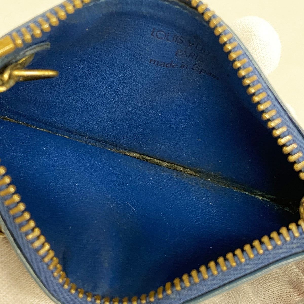 【6fd6218】ルイヴィトン コインケース エピ ポシェットクレ M63805 トレドブルー【中古】メンズ レディース ユニセックス