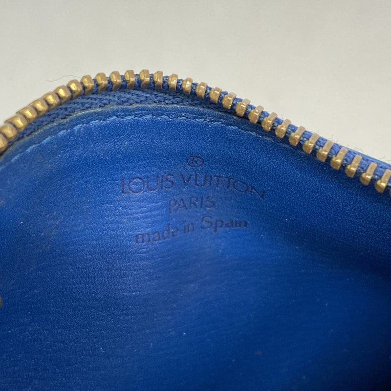 【6fd6218】ルイヴィトン コインケース エピ ポシェットクレ M63805 トレドブルー【中古】メンズ レディース ユニセックス