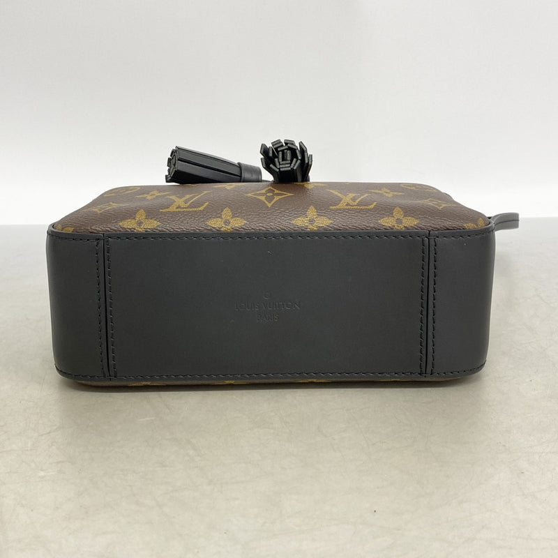 【6fd6219】ルイヴィトン ハンドバッグ モノグラム サントンジュ M43555 ブラック ブラウン 2wayバッグ【中古】レディース