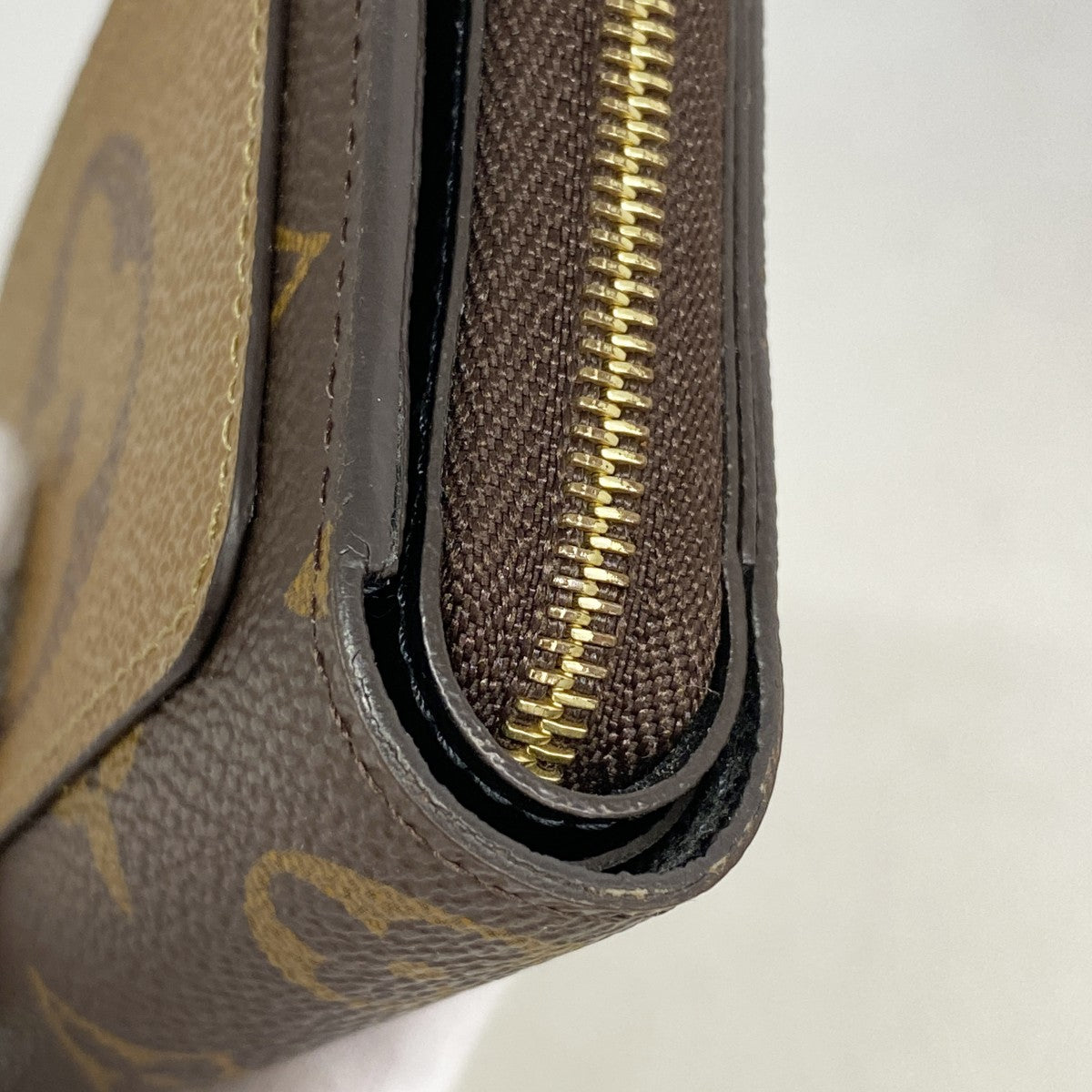 【6fd6224】ルイヴィトン 財布 モノグラム･リバース ポルトフォイユルー M81461 ブラウン【中古】レディース