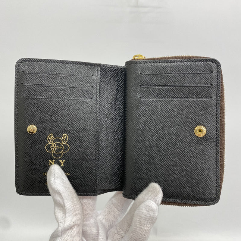【6fd6224】ルイヴィトン 財布 モノグラム･リバース ポルトフォイユルー M81461 ブラウン【中古】レディース