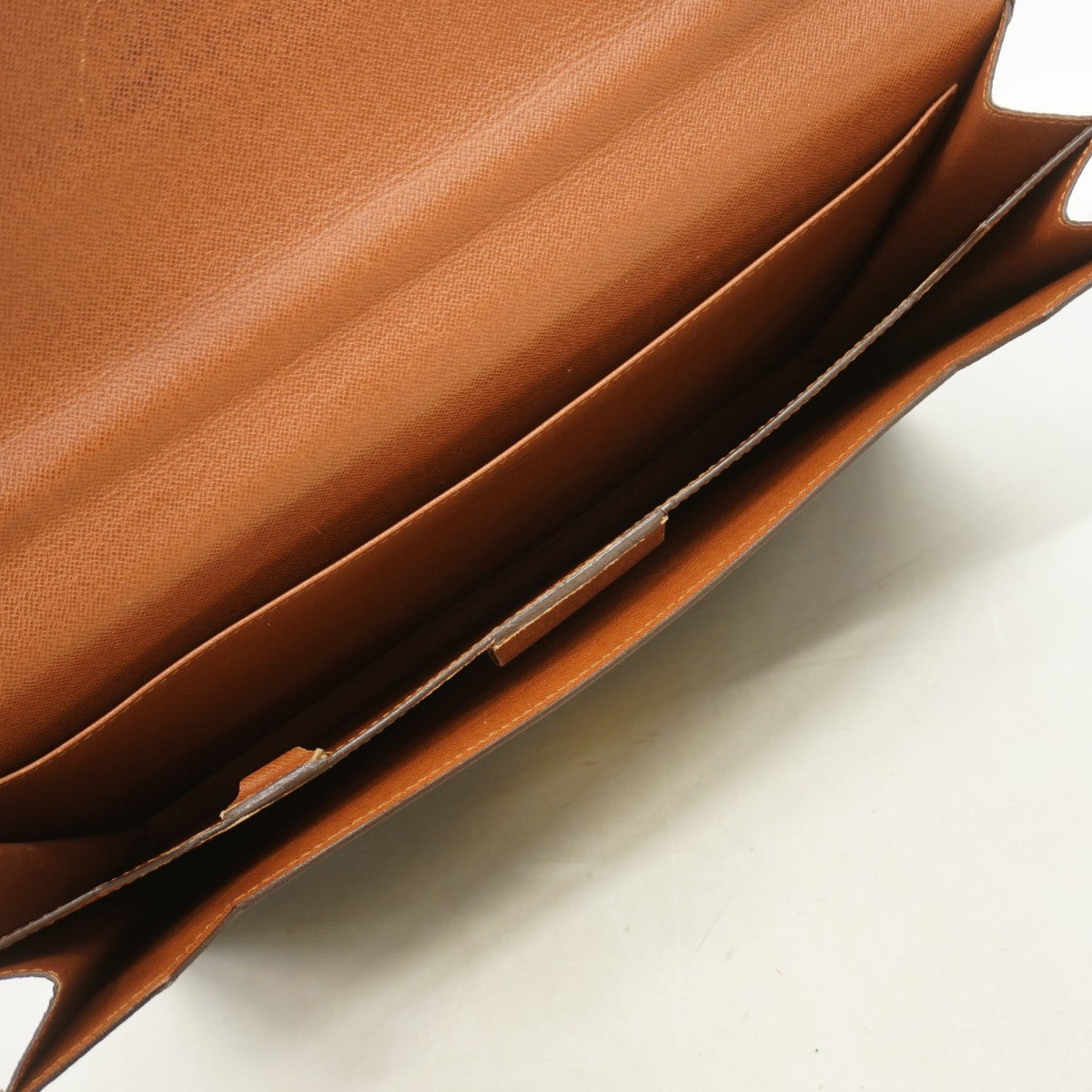 【6fd6232】ルイヴィトン ブリーフケース モノグラム セルヴィエットコンセイエ M53331 ブラウン【中古】メンズ