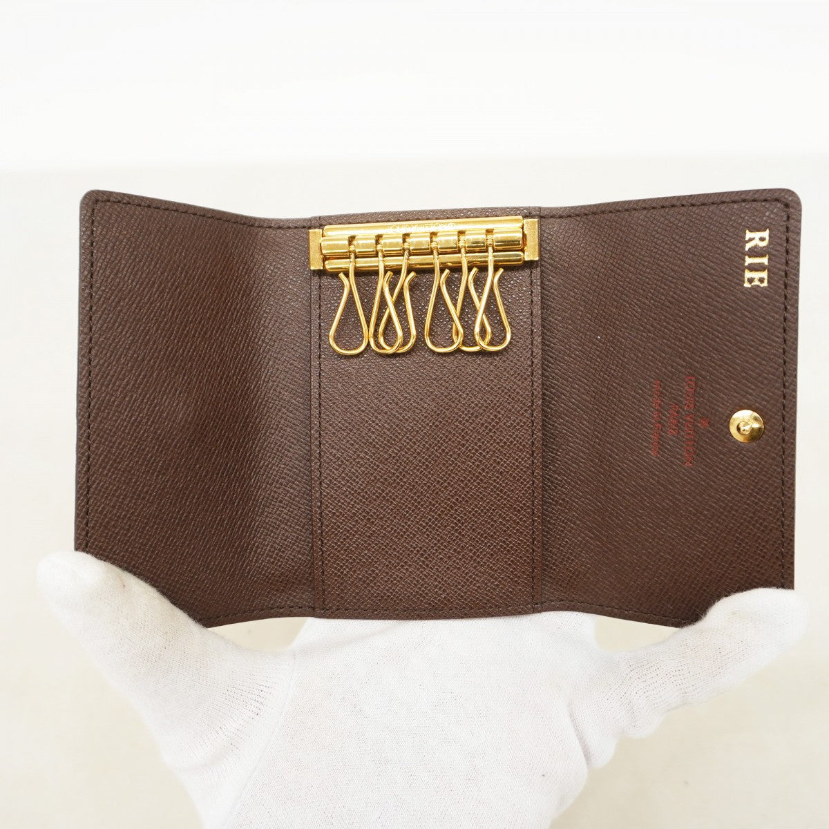 【6fd6237】ルイヴィトン キーケース ダミエ ミュルティクレ4 N62631 エベヌ【中古】メンズ レディース ユニセックス