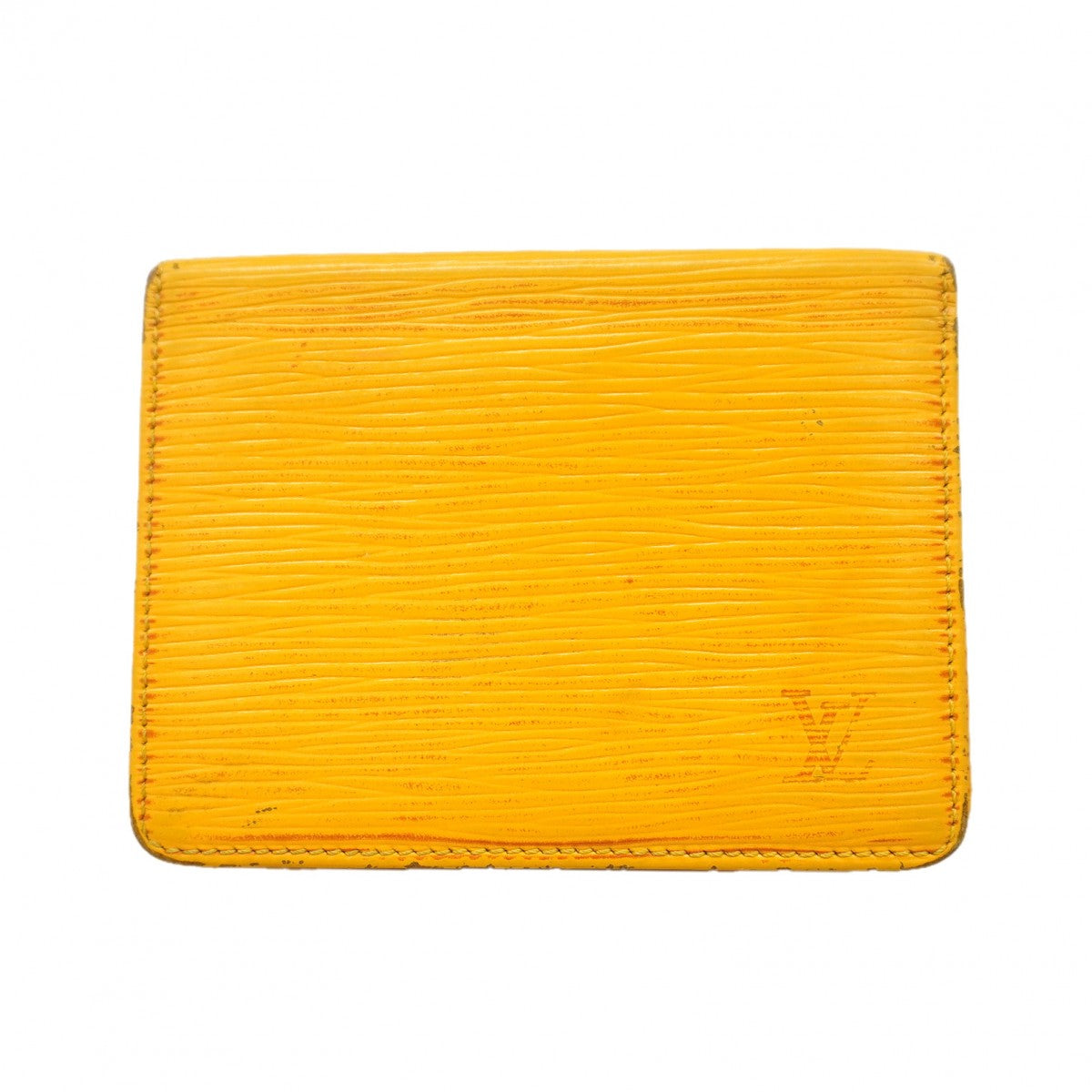 【6fd6238】ルイヴィトン カードケース エピ ポルト2カルトヴェルティカル M63209 ジョーヌ【中古】メンズ レディース ユニセックス