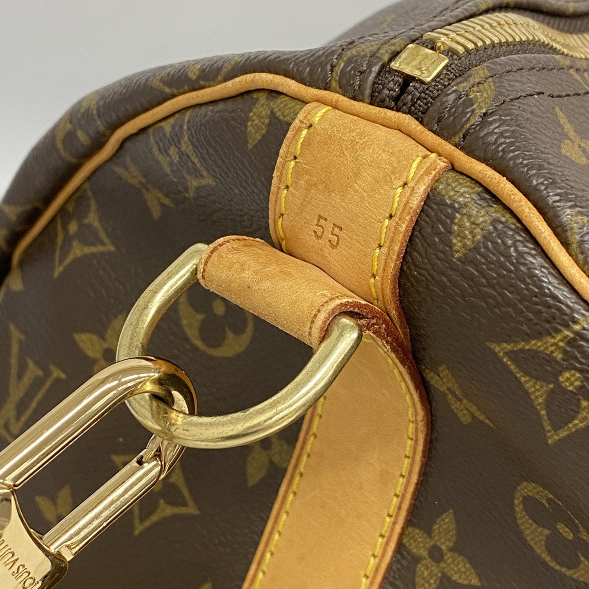 【6fd6240-h】ルイヴィトン ボストンバッグ モノグラム キーポルバンドリエール55 M41414 ブラウン【中古】メンズ レディース ユニセックス