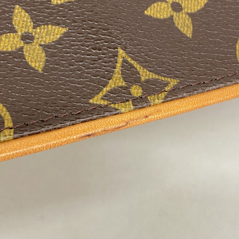 【6fd6242-h】ルイヴィトン ショルダーバッグ モノグラム ポシェットツインGM M51852 ブラウン【中古】レディース