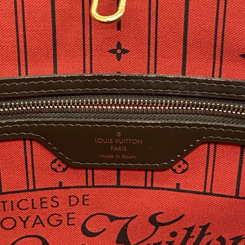 【6fd6243-h】ルイヴィトン トートバッグ ダミエ ネヴァーフルMM N41358 エベヌ【中古】レディース