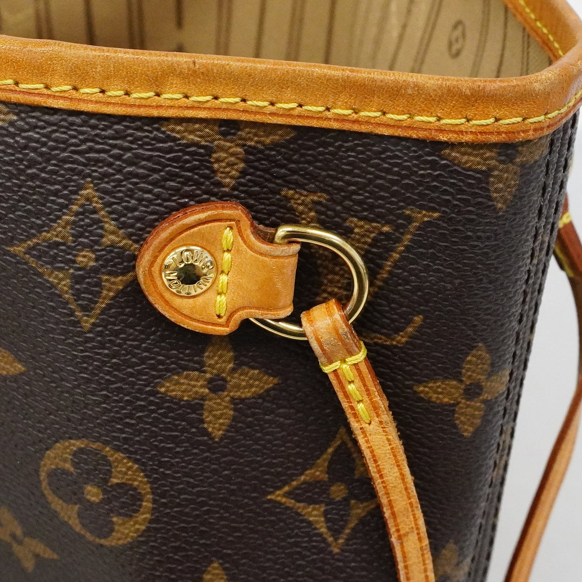 【6fd6247】ルイヴィトン トートバッグ モノグラム ネヴァーフルPM M40155 ブラウン【中古】レディース
