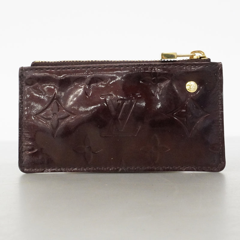 【6fd6250】ルイヴィトン コインケース ヴェルニ ポシェットクレ M93518 アマラント【中古】レディース