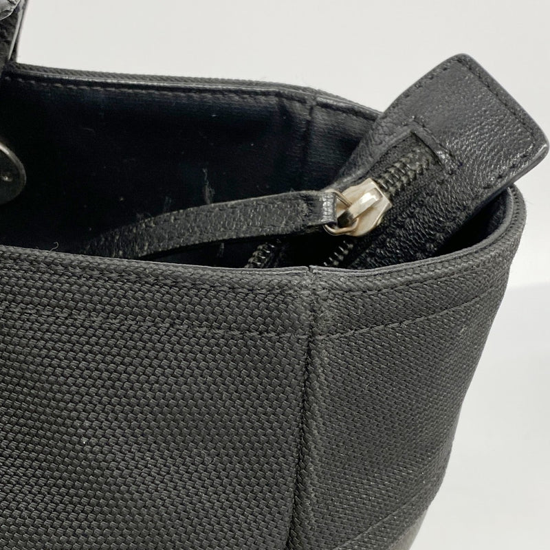 【6fd6251】シャネル トートバッグ パリビアリッツ キャンバス ブラック シルバー金具【中古】レディース