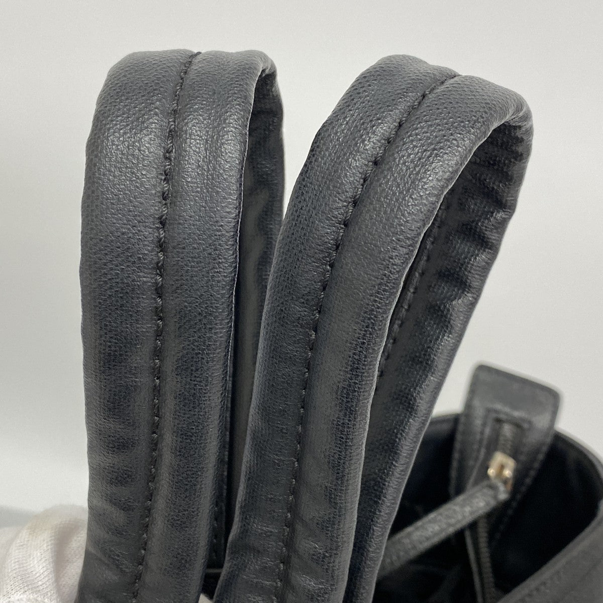 【6fd6251】シャネル トートバッグ パリビアリッツ キャンバス ブラック シルバー金具【中古】レディース
