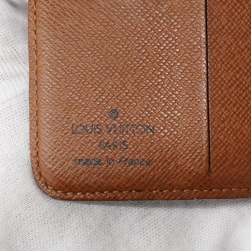 【6fd6249】ルイヴィトン 財布 モノグラム コンパクトジップ M61667 ブラウン【中古】レディース